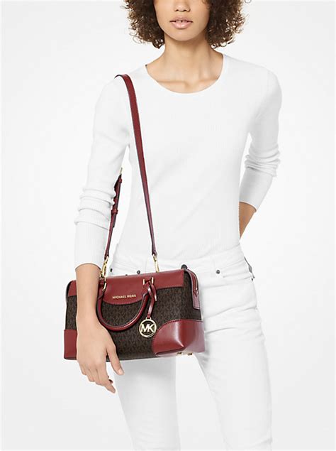 Maya Small Pebbled Leather Satchel 